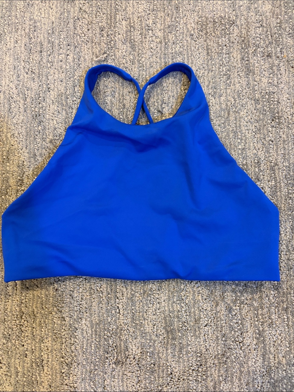 Left On Friday Royal Blue High-Neck Swim Top